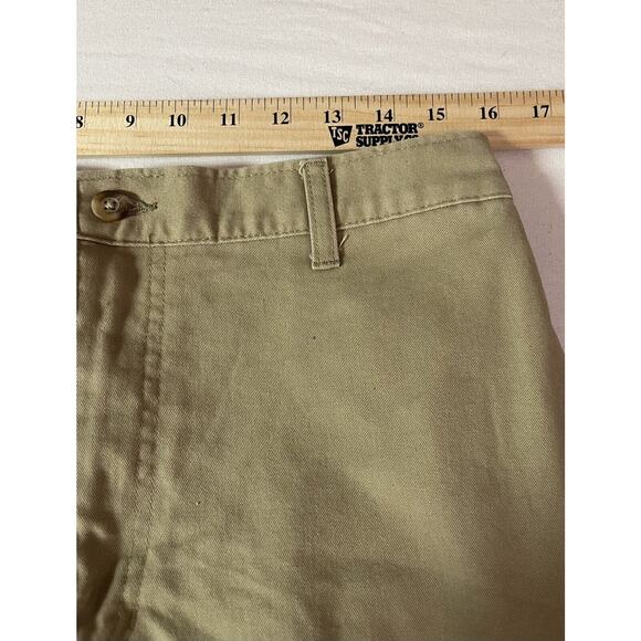 George 34x32 Taupe Khakis Comfort Stretch Waist Men Casual Pant - Picture 8 of 9